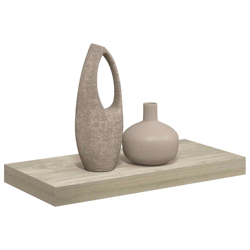 vidaXL Floating Wall Shelf Oak 50x23x3.8 cm MDF