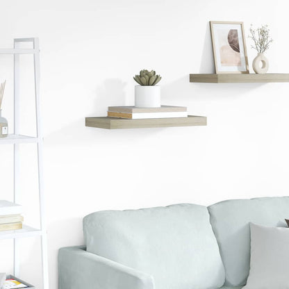 vidaXL Floating Wall Shelf Oak 50x23x3.8 cm MDF