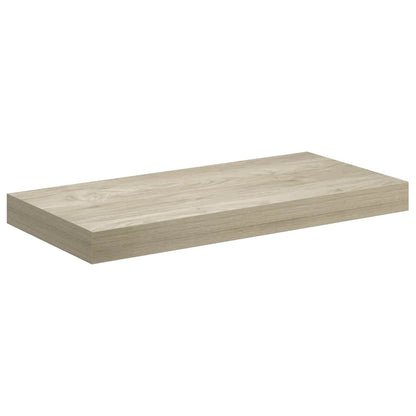 vidaXL Wall Shelf | Set of 2 | Oak | Honeycomb MDF, metal | 50x23x3.8 cm