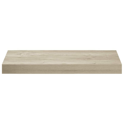 vidaXL Wall Shelf | Set of 2 | Oak | Honeycomb MDF, metal | 50x23x3.8 cm
