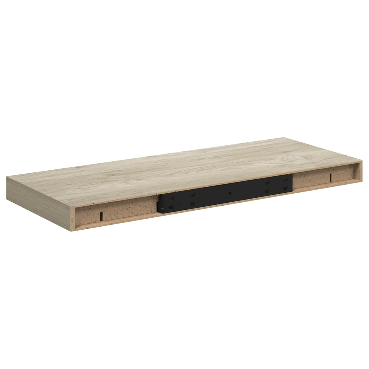 323874 vidaXL Floating Wall Shelf Oak 60x23,5x3,8 cm MDF