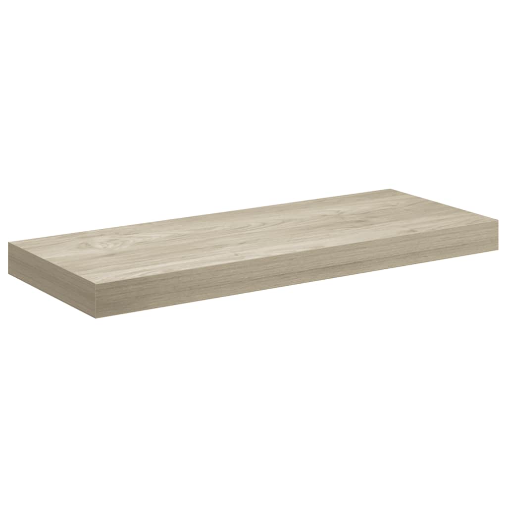 vidaXL Wall Shelf |  Set of 4 | Oak | Honeycomb MDF | Medium |  Wall mounting