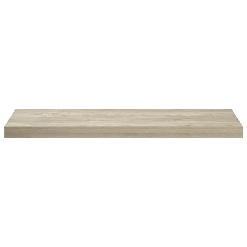 vidaXL Floating Wall Shelf Oak 80x23.5x3.8 cm MDF