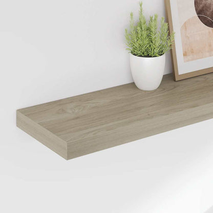 vidaXL Wall Shelf | Set of 4 | Oak | Honeycomb MDF, metal | Medium