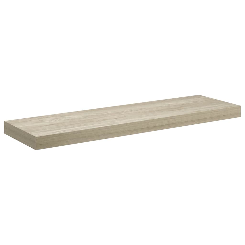 vidaXL Wall Shelf | Set of 4 | Oak | Honeycomb MDF, metal | Medium