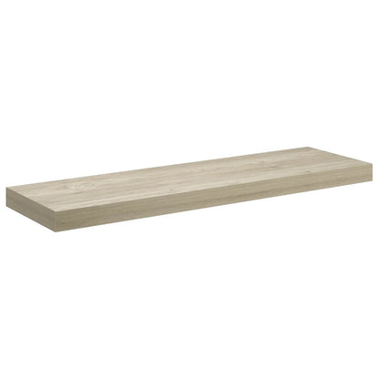 vidaXL Wall Shelf | Set of 4 | Oak | Honeycomb MDF, metal | Medium