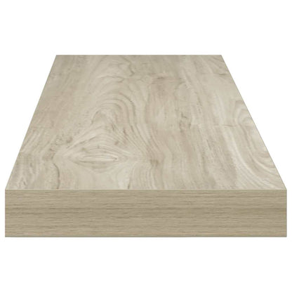 vidaXL Wall Shelf | Set of 4 | Oak | Honeycomb MDF, metal | Medium