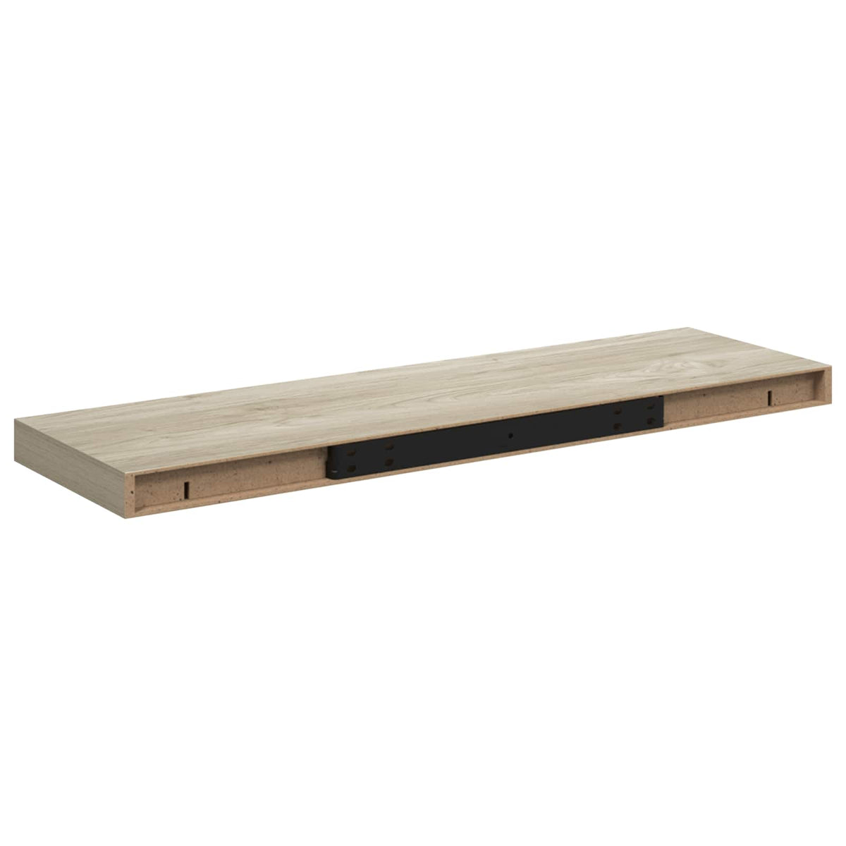 323879 vidaXL Floating Wall Shelves 4 pcs Oak 80x23,5x3,8 cm MDF