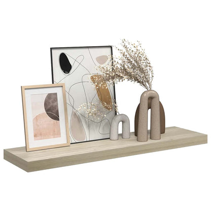 vidaXL Floating Wall Shelf Oak 90x23.5x3.8 cm MDF