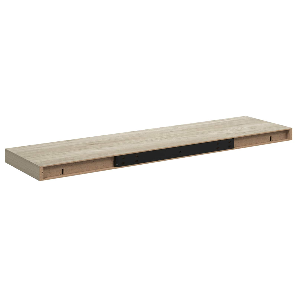 323881 vidaXL Floating Wall Shelves 2 pcs Oak 90x23,5x3,8 cm MDF