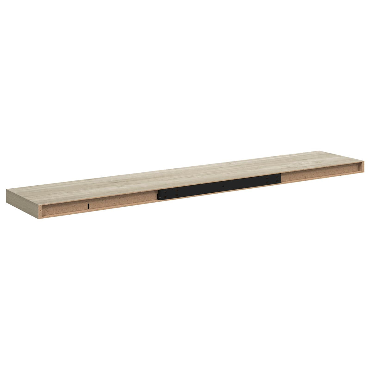 323883 vidaXL Floating Wall Shelf Oak 120x23,5x3,8 cm MDF