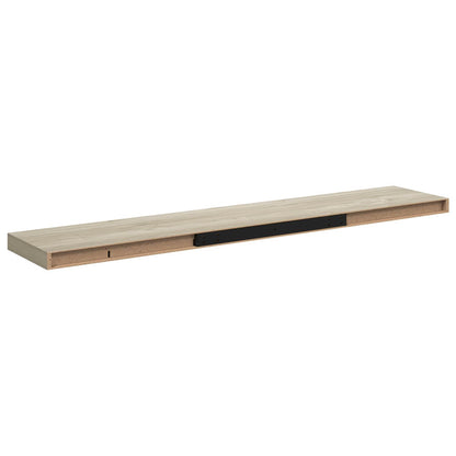 323883 vidaXL Floating Wall Shelf Oak 120x23,5x3,8 cm MDF