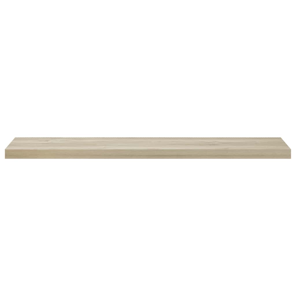 vidaXL Floating Wall Shelves 2 pcs Oak 120x23.5x3.8 cm MDF