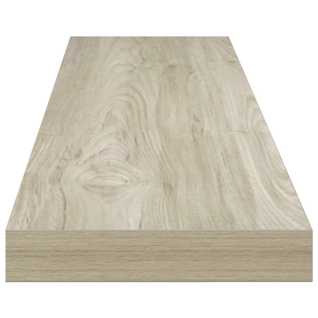 vidaXL Floating Wall Shelves 2 pcs Oak 120x23.5x3.8 cm MDF