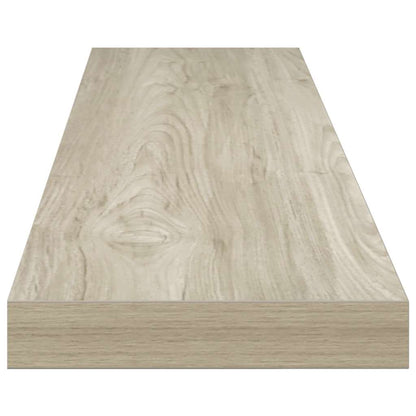 vidaXL Floating Wall Shelves 2 pcs Oak 120x23.5x3.8 cm MDF
