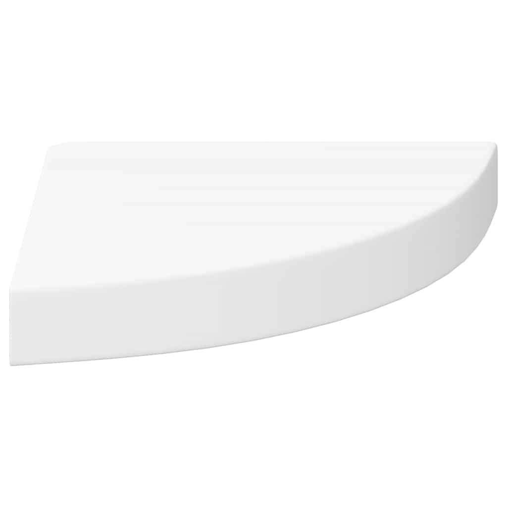 vidaXL Floating Corner Shelves 2 pcs White 25x25x3.8 cm MDF