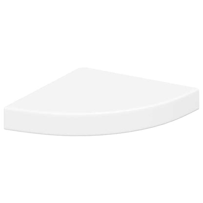 vidaXL Floating Corner Shelves 4 pcs White 25x25x3.8 cm MDF