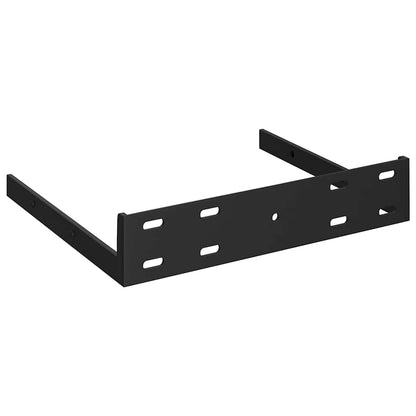 vidaXL Floating Corner Shelf High Gloss Black 35x35x3.8 cm MDF