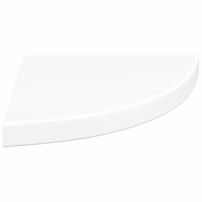 vidaXL Floating Corner Shelf White 35x35x3.8 cm MDF