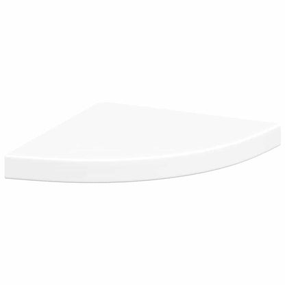 vidaXL Floating Corner Shelves 2 pcs White 35x35x3.8 cm MDF