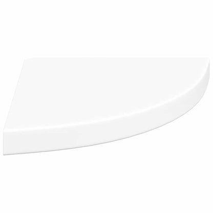 vidaXL Floating Corner Shelves 2 pcs White 35x35x3.8 cm MDF