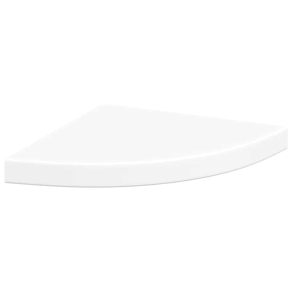 vidaXL Floating Corner Shelves 4 pcs White 35x35x3.8 cm MDF