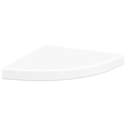 vidaXL Floating Corner Shelves 4 pcs White 35x35x3.8 cm MDF