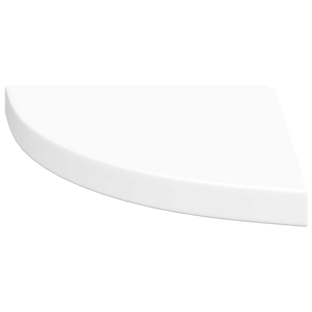 vidaXL Floating Corner Shelves 4 pcs White 35x35x3.8 cm MDF