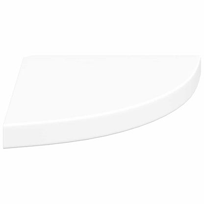 vidaXL Floating Corner Shelves 4 pcs White 35x35x3.8 cm MDF