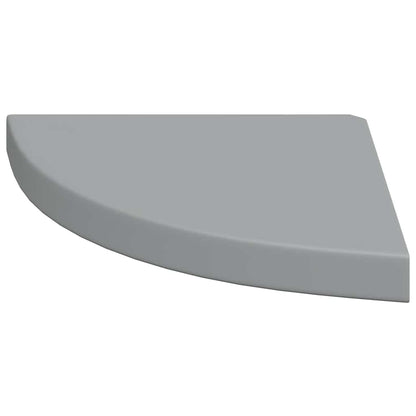 vidaXL Floating Corner Shelf Grey 35x35x3.8 cm MDF