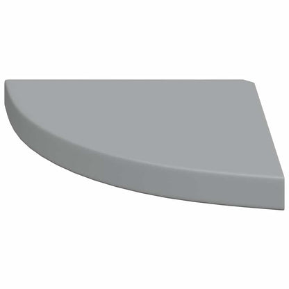 vidaXL Floating Corner Shelves 2 pcs Grey 35x35x3.8 cm MDF