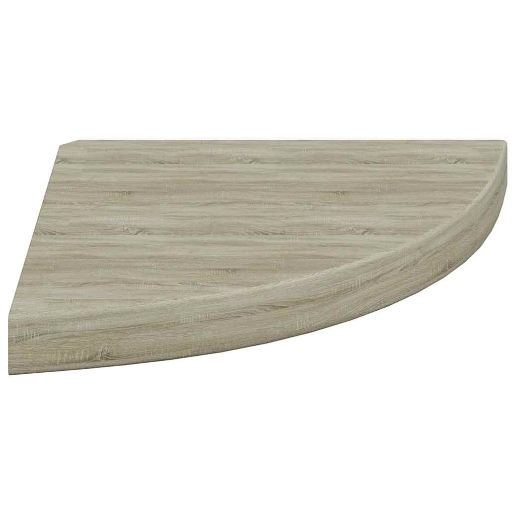 vidaXL Floating Corner Shelf Oak 35x35x3.8 cm MDF