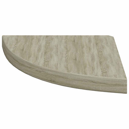 vidaXL Floating Corner Shelves 2 pcs Oak 35x35x3.8 cm MDF