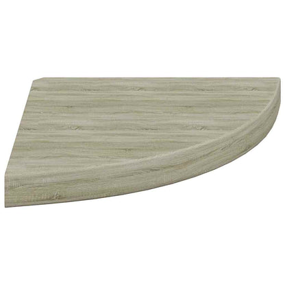vidaXL Floating Corner Shelves 4 pcs Oak 35x35x3.8 cm MDF