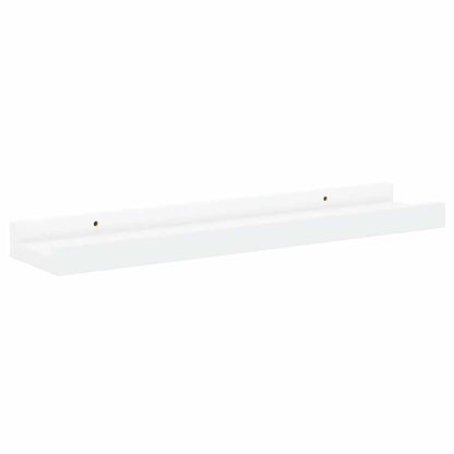 vidaXL Frame Ledge Shelf | Set of 2 | White | MDF | 40 cm x 9 cm x 3 cm