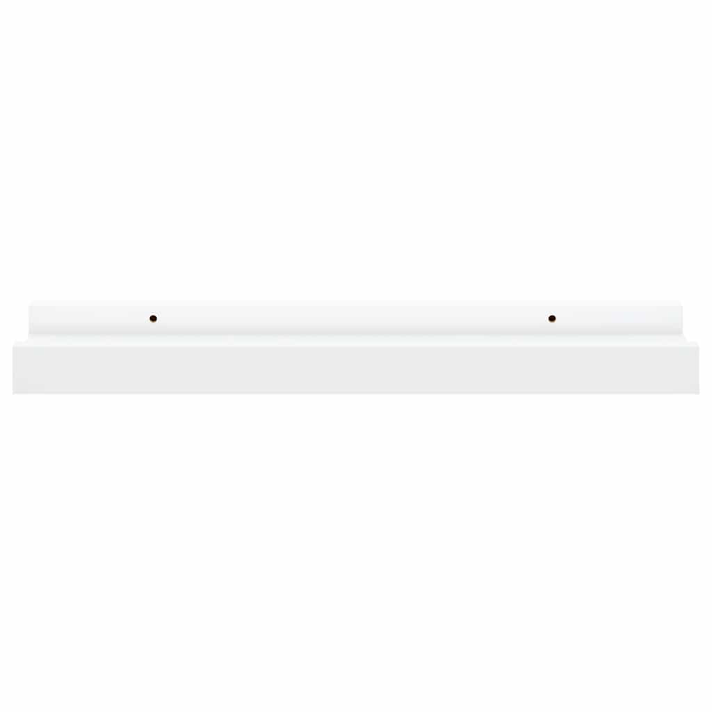 vidaXL Frame Ledge Shelf | Set of 2 | White | MDF | 40 cm x 9 cm x 3 cm