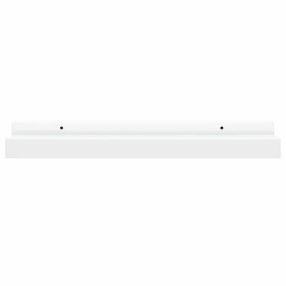 vidaXL Frame Ledge Shelf | Set of 2 | White | MDF | 40 cm x 9 cm x 3 cm