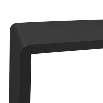 vidaXL Wall Cube Shelves 3 pcs Black MDF