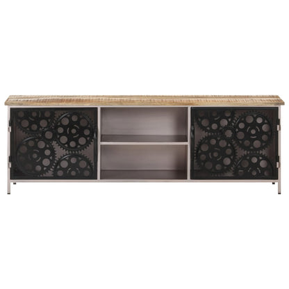 323737 vidaXL TV Cabinet 120x30x40 cm Rough Mango Wood