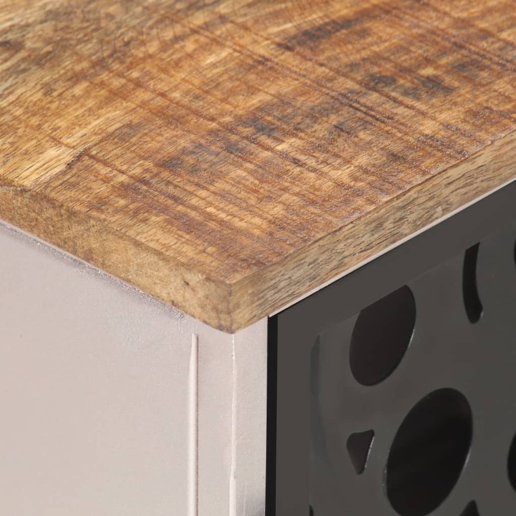 vidaXL TV Cabinet 120x30x40 cm Rough Mango Wood