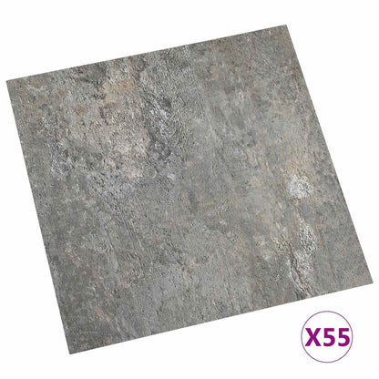 vidaXL Flooring Planks 5.11 m² 55 pcs PVC Stone wall