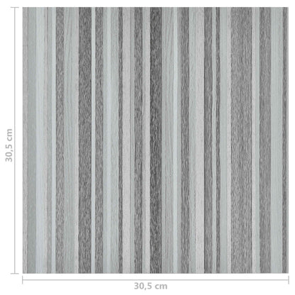 vidaXL Flooring Planks 5.11 m² 55 pcs PVC Stripes