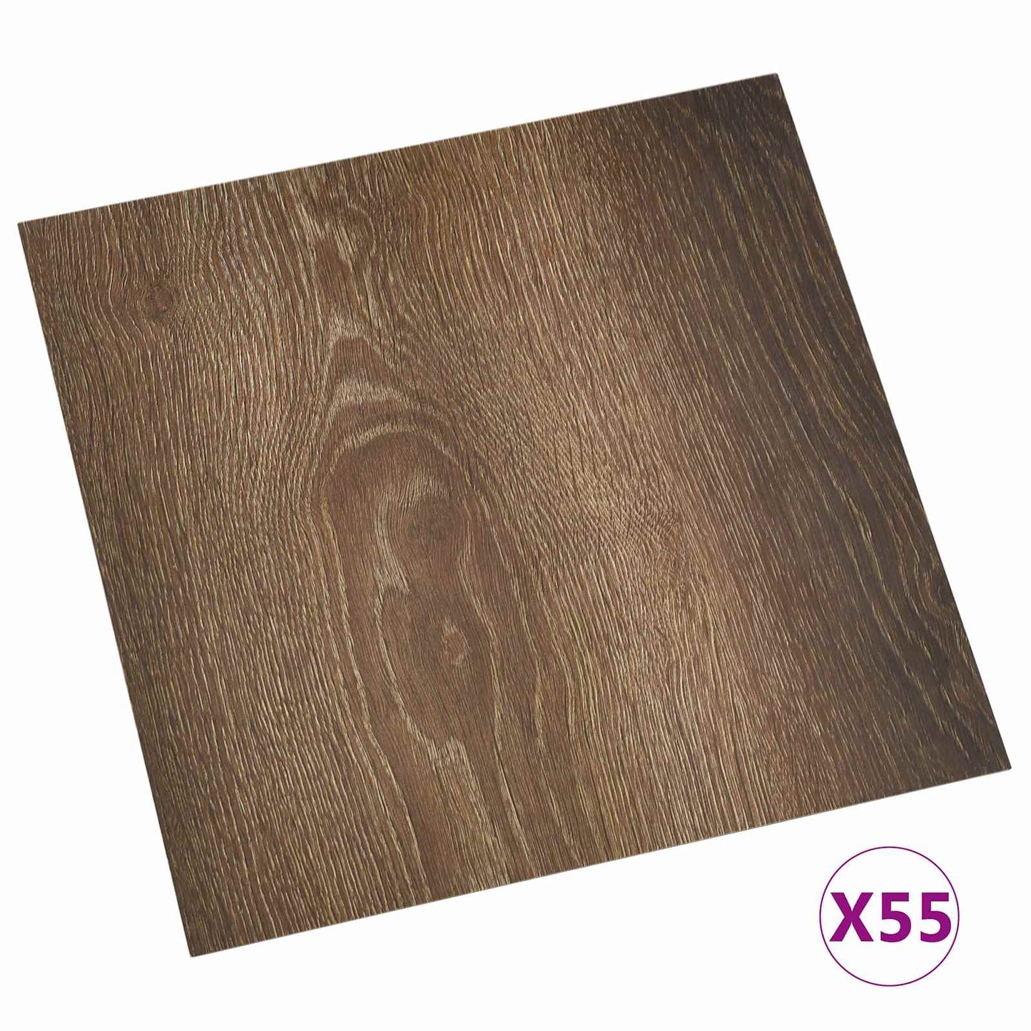vidaXL Flooring Planks 5.11 m² 55 pcs PVC Old wood