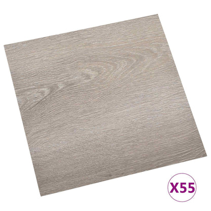 vidaXL Flooring Planks 5.11 m² 55 pcs PVC Wood