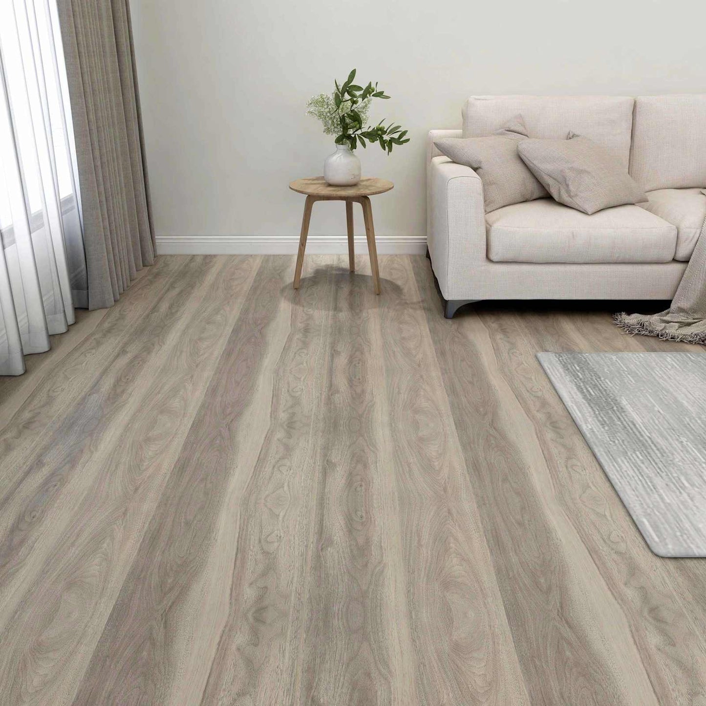 vidaXL Flooring Planks 5.11 m² 55 pcs PVC Wood color