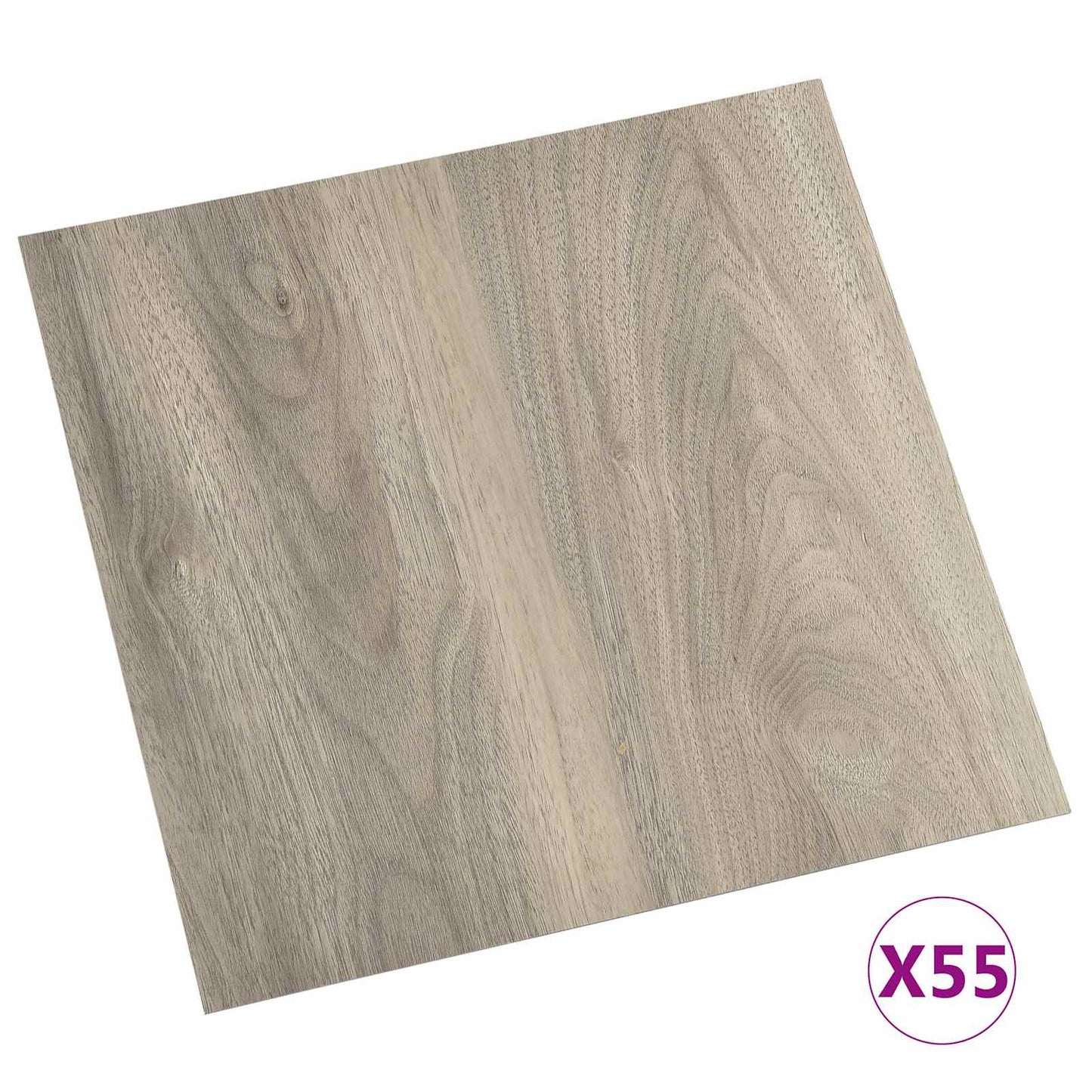 vidaXL Flooring Planks 5.11 m² 55 pcs PVC Wood color