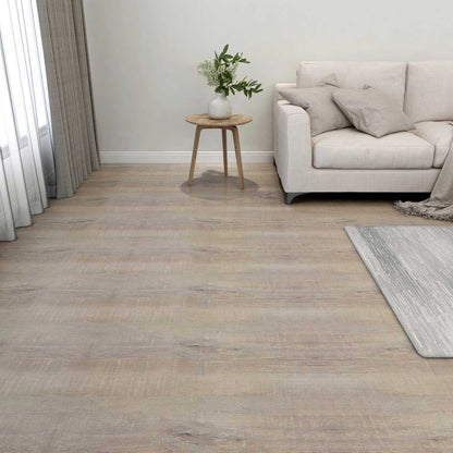 vidaXL Flooring Planks 55 pcs Taupe 5.11 m² PVC