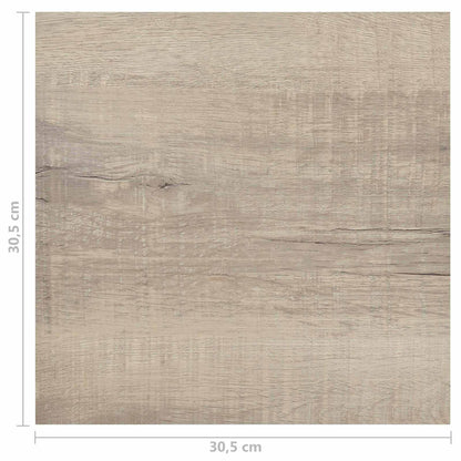 vidaXL Flooring Planks 55 pcs Taupe 5.11 m² PVC