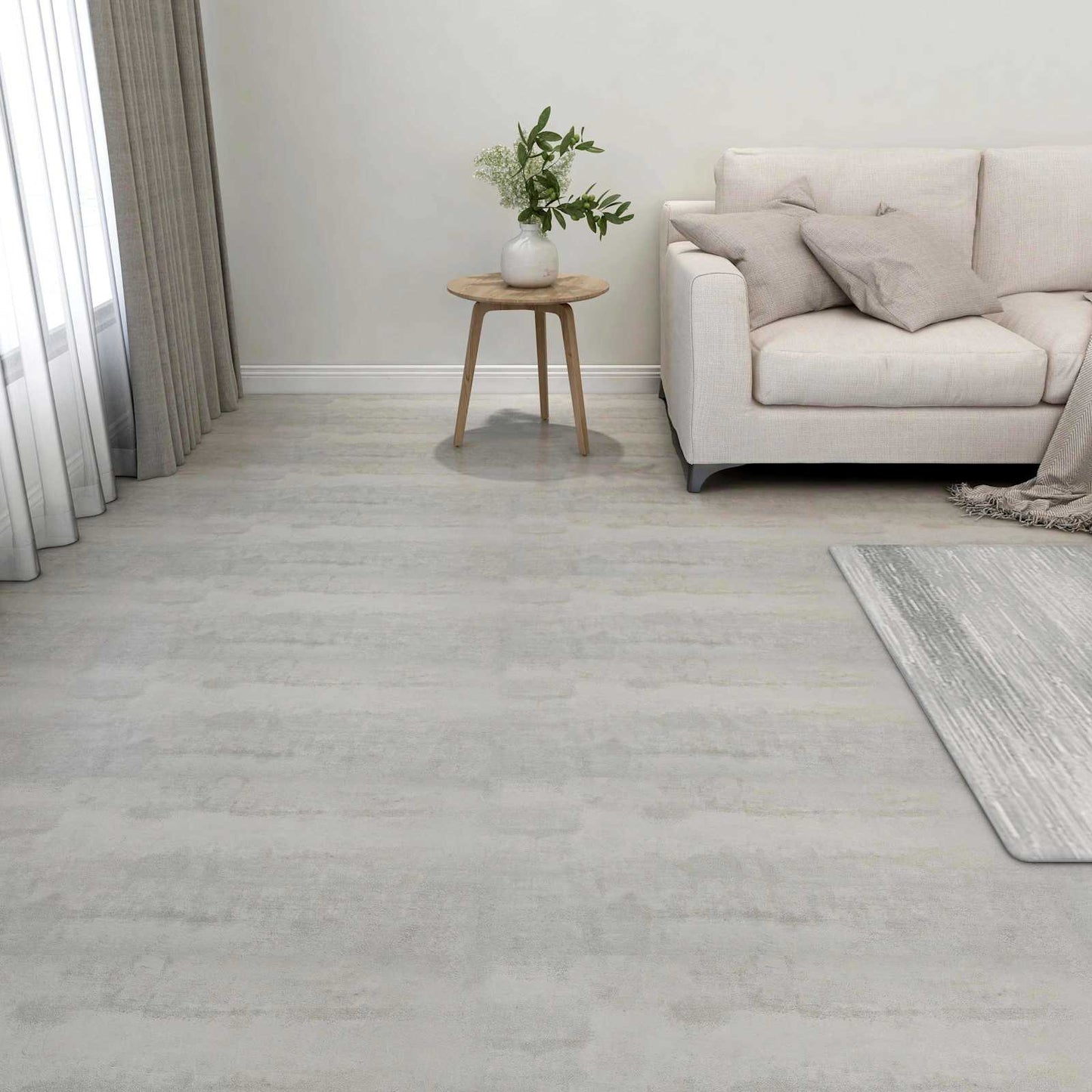 vidaXL Flooring Planks 5.11 m² 55 pcs PVC Grey and Light Grey