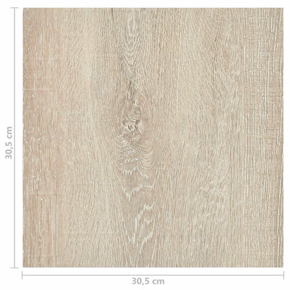 vidaXL Flooring Planks 55 pcs Beige 5.11 m² PVC